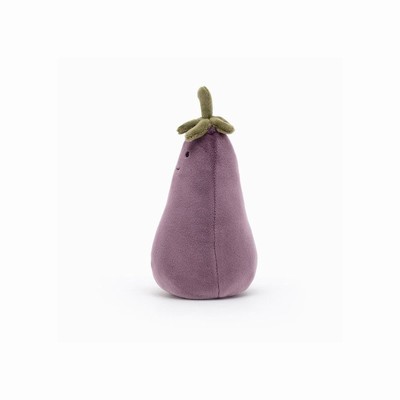 Jellycat Vivacious Vegetable Aubergine UK | 10672KQGI